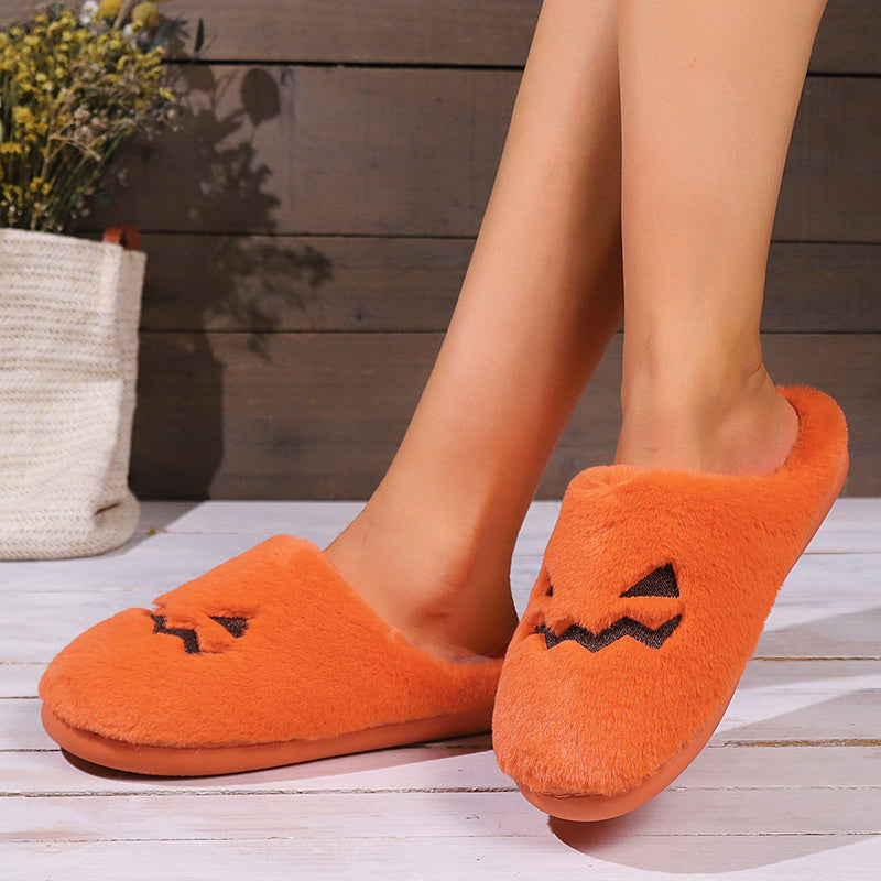 Pantuflas de Calabaza de Halloween - Globotico - ropa y accesorios