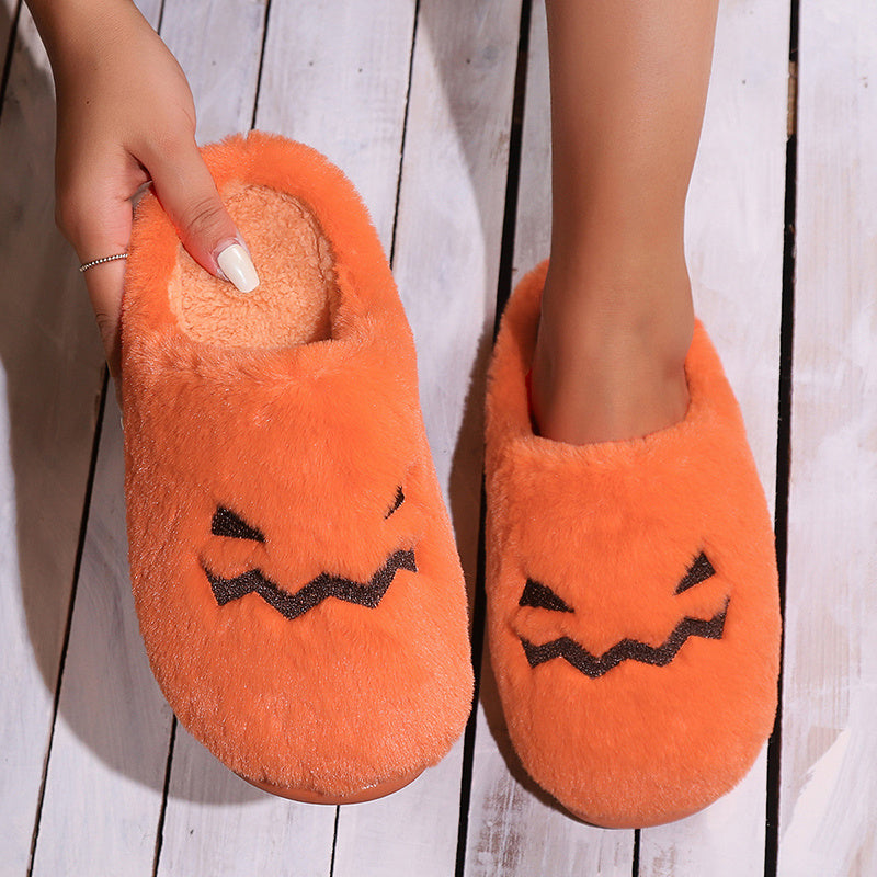 Pantuflas de Calabaza de Halloween - Globotico - ropa y accesorios