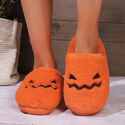 Pantuflas de Calabaza de Halloween - Globotico - ropa y accesorios